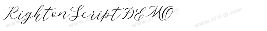 RightonScriptDEMO字体转换