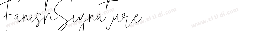 FanishSignature字体转换