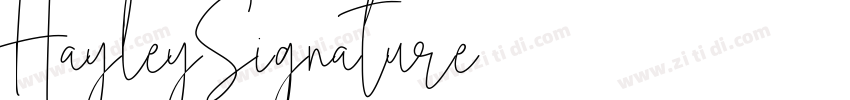 HayleySignature字体转换