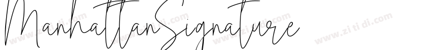 ManhattanSignature字体转换