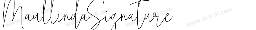 MaullindaSignature字体转换