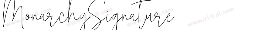 MonarchySignature字体转换