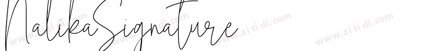 NalikaSignature字体转换