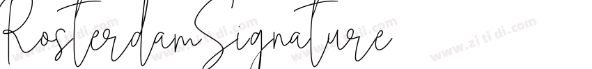 RosterdamSignature字体转换