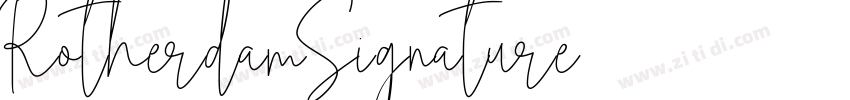 RotherdamSignature字体转换