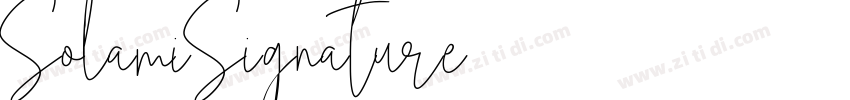 SolamiSignature字体转换