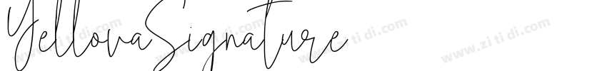 YellovaSignature字体转换