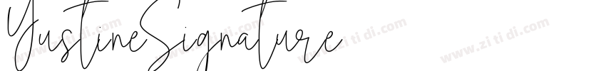 YustineSignature字体转换