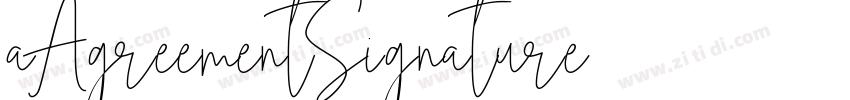 aAgreementSignature字体转换