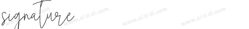 signature字体转换