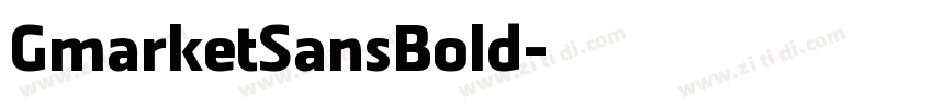 GmarketSansBold字体转换