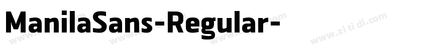 ManilaSans-Regular字体转换