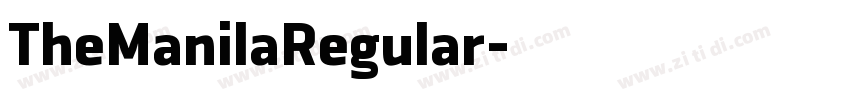 TheManilaRegular字体转换