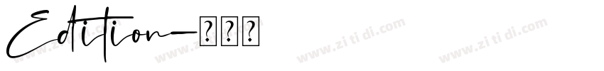 Edition字体转换