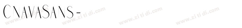 CnavaSans字体转换