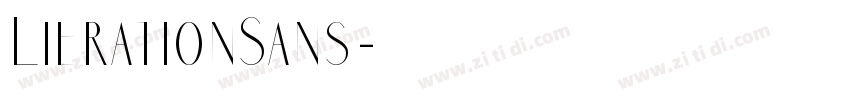 LierationSans字体转换