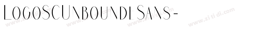 LogoSCUnboundeSans字体转换