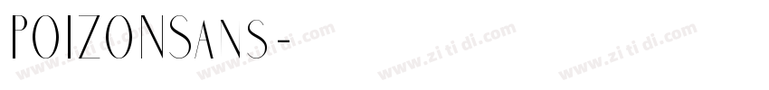 POIZONSans字体转换