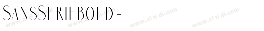 SansSerifbold字体转换