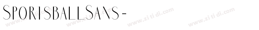 SportsballSans字体转换