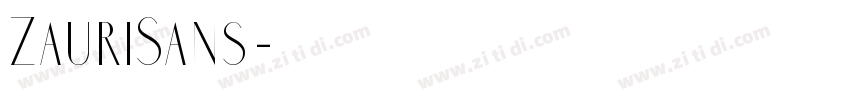 ZauriSans字体转换