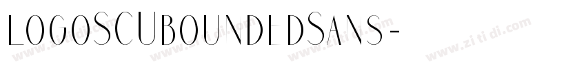 logoSCUboundedSans字体转换
