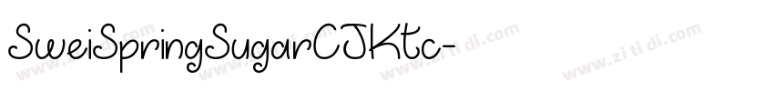SweiSpringSugarCJKtc字体转换