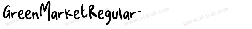 GreenMarketRegular字体转换