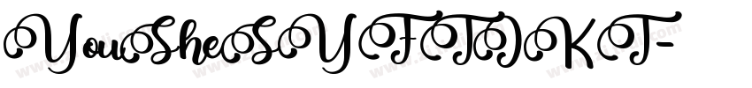 YouSheSYFTJKT字体转换
