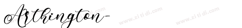 Arthington字体转换