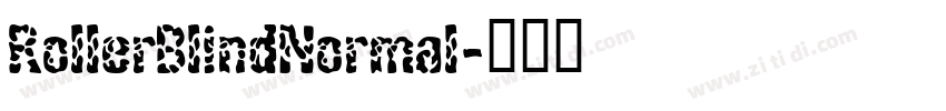 RollerBlindNormal字体转换