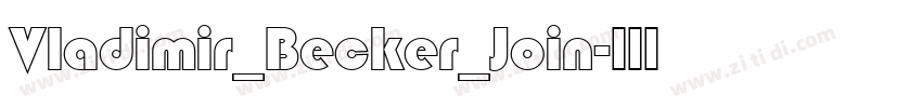 Vladimir_Becker_Join字体转换 Vladimir_Becker_Join字体转换