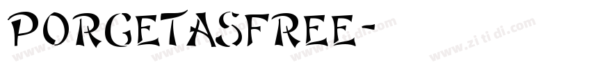 PorgetasFree字体转换