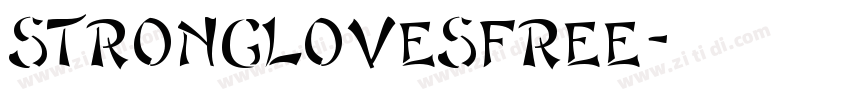 stronglovesFree字体转换