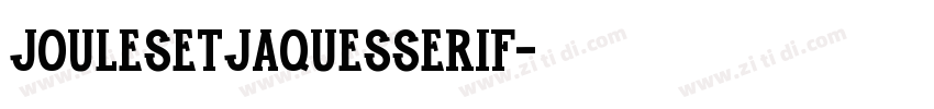 JoulesetJaquesSerif字体转换