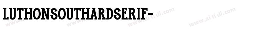 LuthonSouthardSerif字体转换