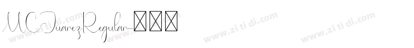 MCJuarezRegular字体转换 MCJuarezRegular字体转换