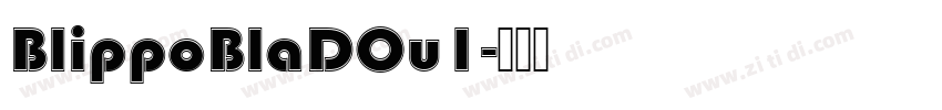 BlippoBlaDOu1字体转换