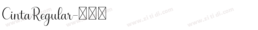 CintaRegular字体转换