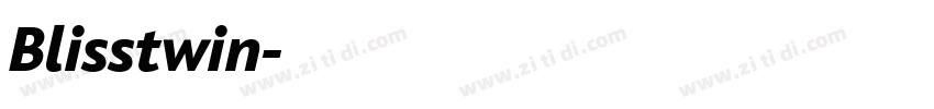 Blisstwin字体转换