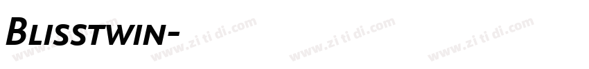 Blisstwin字体转换