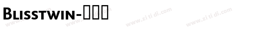 Blisstwin字体转换