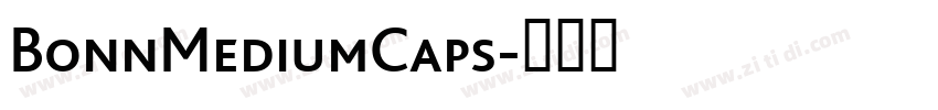 BonnMediumCaps字体转换