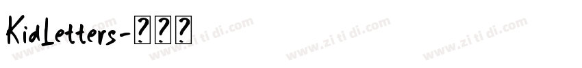 KidLetters字体转换