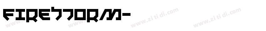 FIRESTORM字体转换