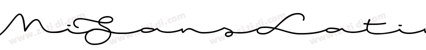 MiSansLatin字体转换