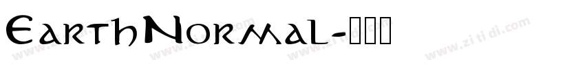 EarthNormal字体转换