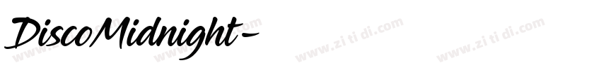 DiscoMidnight字体转换