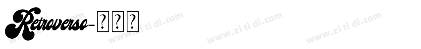 Retroverso字体转换
