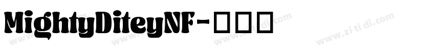 MightyDiteyNF字体转换
